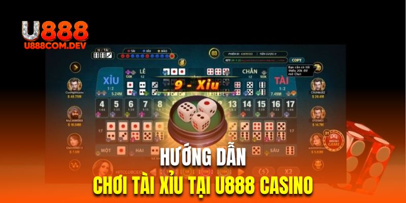 Quy trình cược tài xỉu đổi thưởng tại nhà cái U888